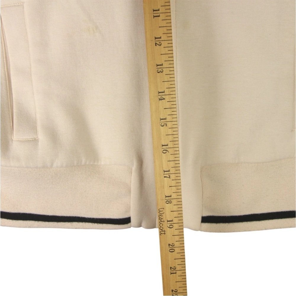 Varley Cole Bomber Cropped Jacket Womens Size Medium Light Pink Striped Trim - Picture 14 of 16